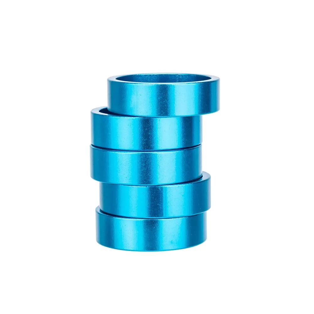 Arandela de aleación de aluminio para auriculares de bicicleta, arandela de horquilla delantera, espaciadores de manillar de bicicleta, junta de anillo de 5m/10mm/15mm, 28,6mm - imagen 5