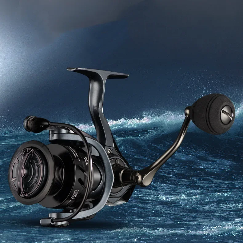 Carrete giratorio de pesca Mavllos Vena 1000-5000 carrete poco profundo arrastre máximo 11,5 KG relación 6,2: 1 carrete de pesca de agua salada de Metal ultraligero - imagen 2