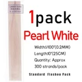 1 pack Pearl White
