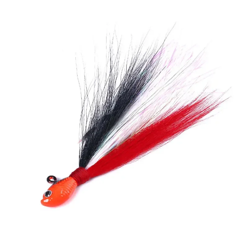 Anzuelo de pesca con cabeza plomada, cebo Multicolor para trucha, lubina, cola de gallo, accesorios de pesca - imagen 4