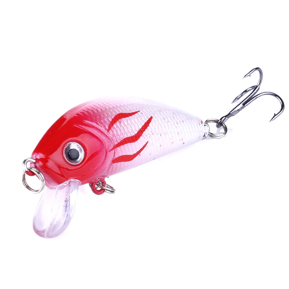 Señuelos de pesca Minnow 50mm 3,61g Wobbler cebo duro de plástico Artificial Popper Bass trucha Popper señuelo Wobblers para pesca - imagen 4