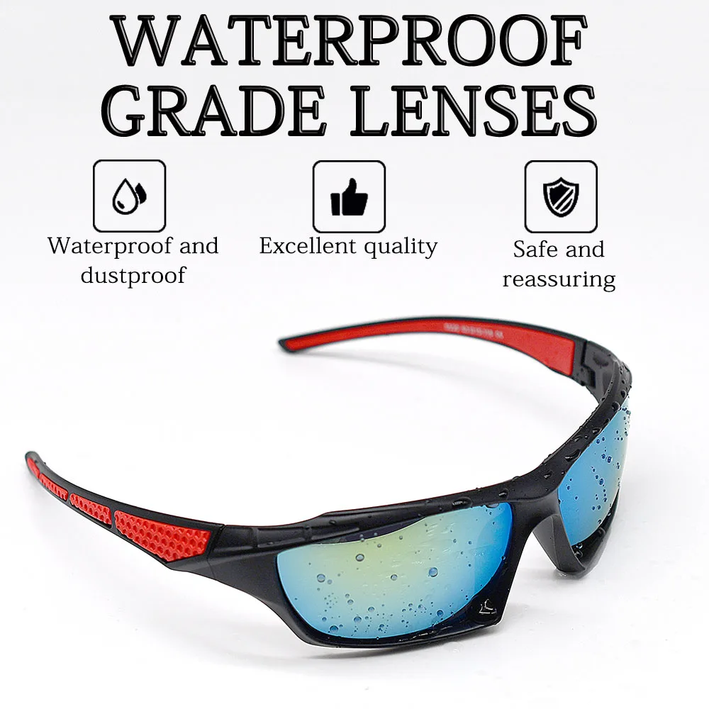 MNFT gafas de sol deportivas polarizadas para exteriores, lentes para ciclismo, conducción, pesca, UV400 - imagen 4