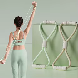 Banda elástica para gimnasio en casa, equipo de Fitness portátil, cuerda de tensión de 8 formas, banda de resistencia para Yoga, expansor de pecho con apertura de hombro, 1 Uds.