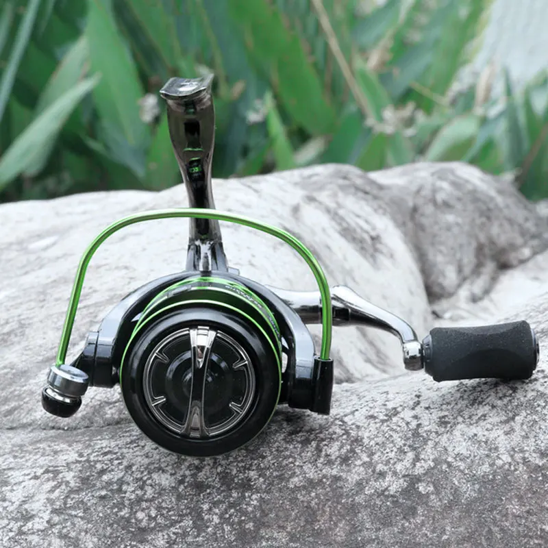 Carrete de pesca de aleación de arrastre máximo de 21KG, engranaje de aleación de Zinc, carrete de aleación de aluminio, brazo de Metal, pie de Metal, carrete giratorio, pesca de carpa, agua salada - imagen 3