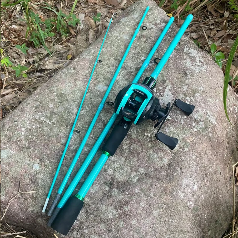 Kit caña baitcasting viaje ML – Multisección portátil ultraligero - imagen 5
