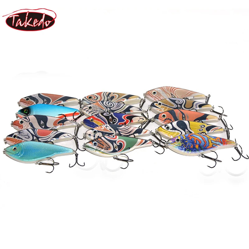 TAKEDO 26G Glide Jerkbait Crankbait Jerk Bait VIB señuelo de pesca Wobbler aparejos de lubina cebos artificiales Lucio - imagen 5