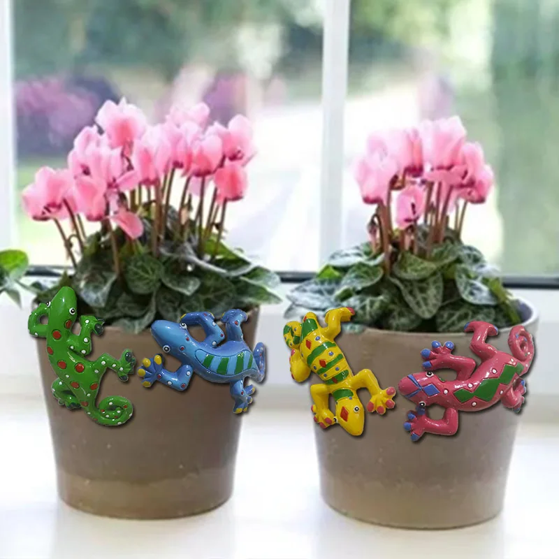 Colgantes de resina con lagartos trepadores para jardín y patio - imagen 3