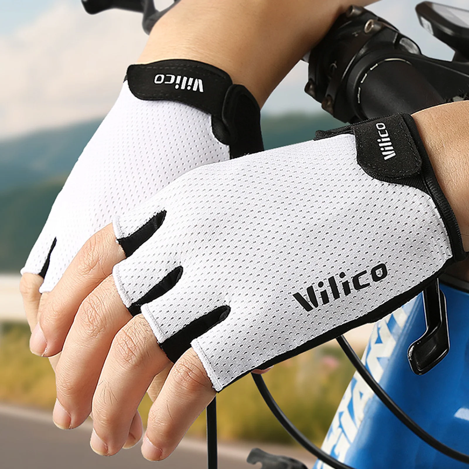 Guantes de pesca medio dedo antideslizantes transpirables - imagen 3