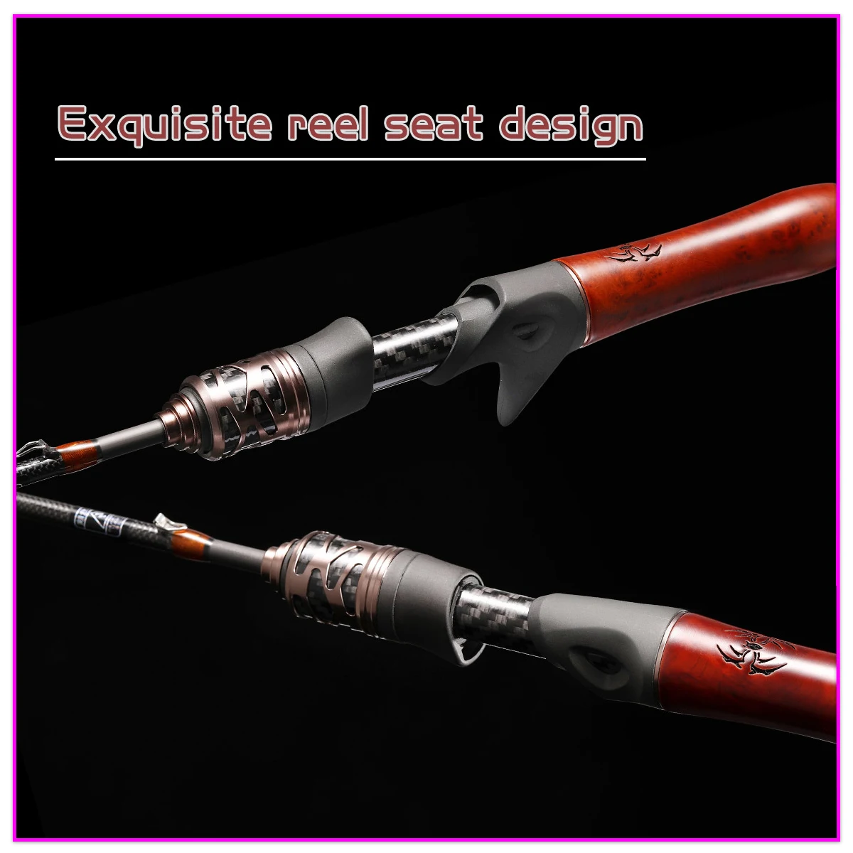 1,5/1,68/1,8 M 5 pies mango de madera maciza y punta de carbono sólido caña de pescar de trucha ultraligera lanzamiento rápido UL caña de pescar - imagen 2