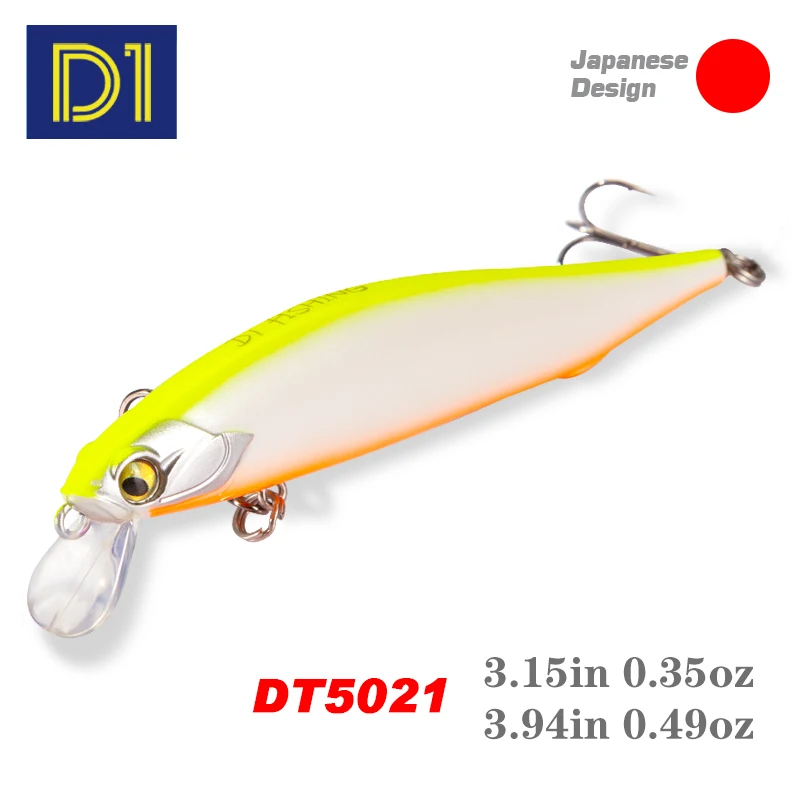 Jerkbait D1 DT5021 – Minnow hundible para lubina y atún