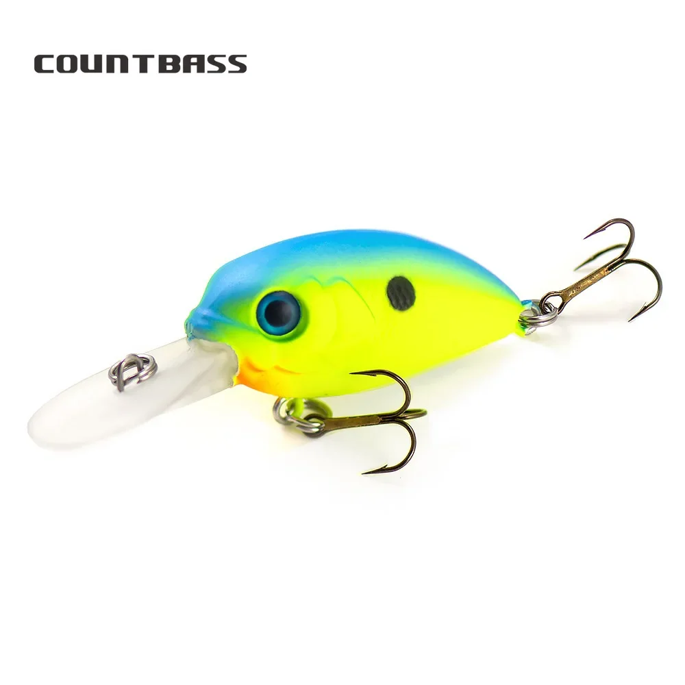 COUNTBASS Crankbait 39mm 4,5g cebos duros Señuelos de pesca profundidad de buceo 1,2 m manivela Wobblers señuelo de pescador de agua dulce