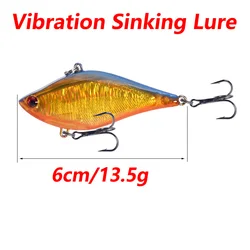 Señuelo de pesca hundido VIB, 6cm, 13,5g, 6, 1 ud. #   Anzuelos triples Wobblers cebos artificiales Crankbait Peche para aparejos de pesca de carpa lubina
