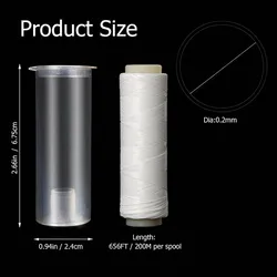 Hilo elástico protector cebo invisible para anzuelo pesca mar