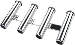 Soporte de caña de pescar marina, 4 tubos, yate, barco, estante de acero inoxidable, soporte de vaina de pesca, accesorios