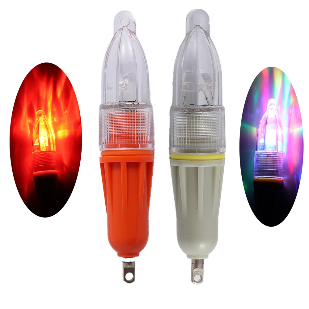 Luz LED aplicada en anzuelo para atraer peces