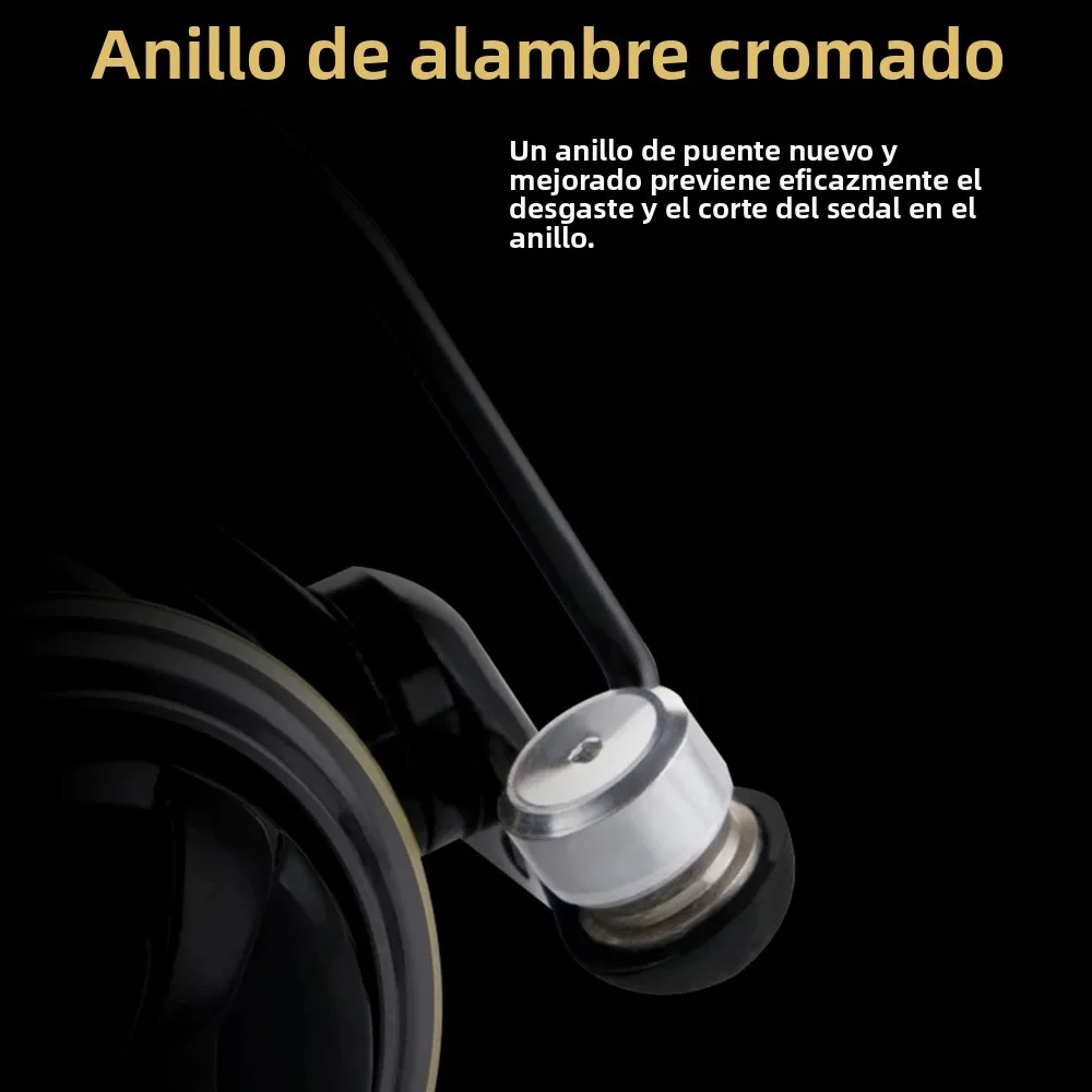 Carrete de Pesca Giratorio Ultraligero Huidiao de 135 g/4.76 oz, Tamaño Pequeño 500/800, Relación de Engranajes 5.2:1, Carrete Compacto para Pesca en Hielo en Invierno - imagen 5