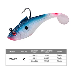 Señuelo de silicona jigging - Cebo lubina lucio para pesca deportiva