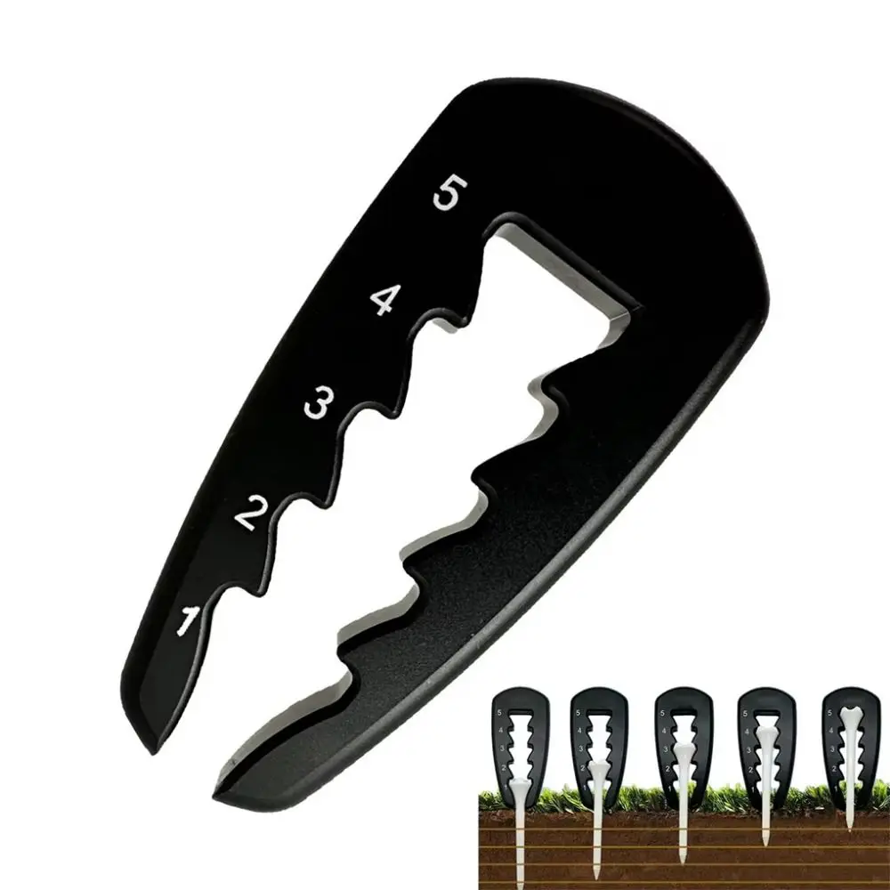 Herramienta portátil de altura para Tee de Golf, extractor ajustable, ayuda para entrenamiento de Golf, ajuste de profundidad de Tee de Golf de plástico de precisión, accesorios para golfistas - imagen 4