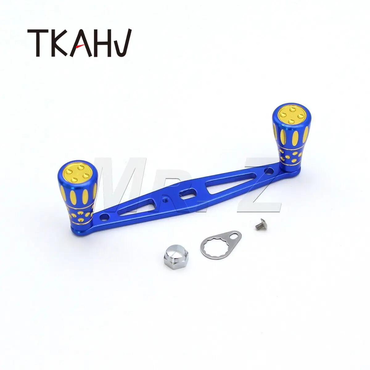 TKAHV-carrete de pesca Baitcasting azul, 103mm, mango Baitcast para Abu Black Max Daiwa Ryoga Shimano, perillas CNC de perfil bajo - imagen 4