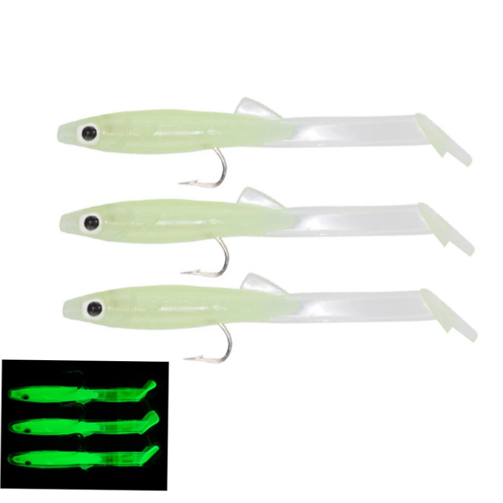 Señuelo anguila blando con anzuelo – cebo suave para pesca - imagen 4