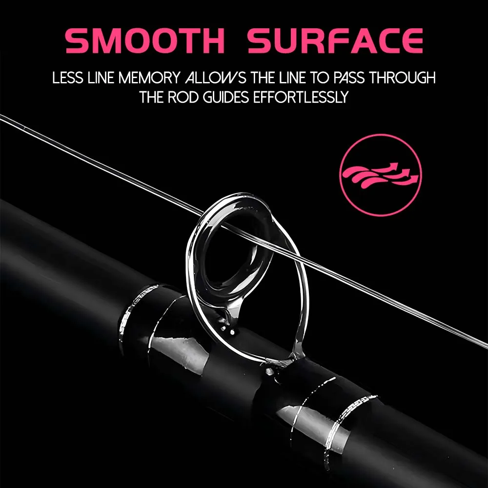 VIKINGAR 100% hilo de pescar recubierto de fluorocarbono japonés 1000M línea de pesca monofilamento de nailon de alta resistencia a la abrasión línea líder - imagen 5