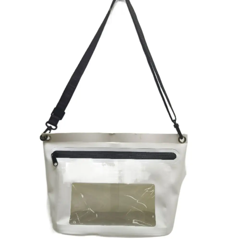 Bolsa seca impermeable transparente de PVC, bolsa de hombro para buceo, funda de teléfono subacuática, bolsa seca para exteriores, 4,5 l - imagen 5