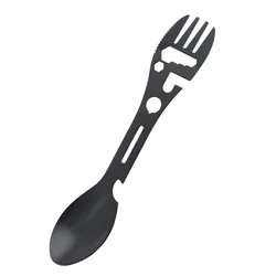 Tenedor multiherramienta de acero inoxidable, tenedor deportivo, abridor de botellas para campamento de Picnic, llave, herramienta de arpón, cubiertos, vajilla portátil, cuchara, cubiertos