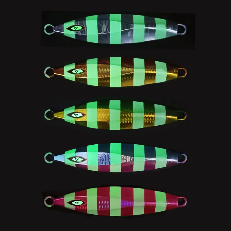 Señuelos de pesca de hundimiento lento de Metal, 6 uds., 100g, 150g-300g, plantillas de pesca, señuelos de agua salada, plantilla de lubina de Metal, Isca, señuelos de peces falsos artificiales - imagen 4