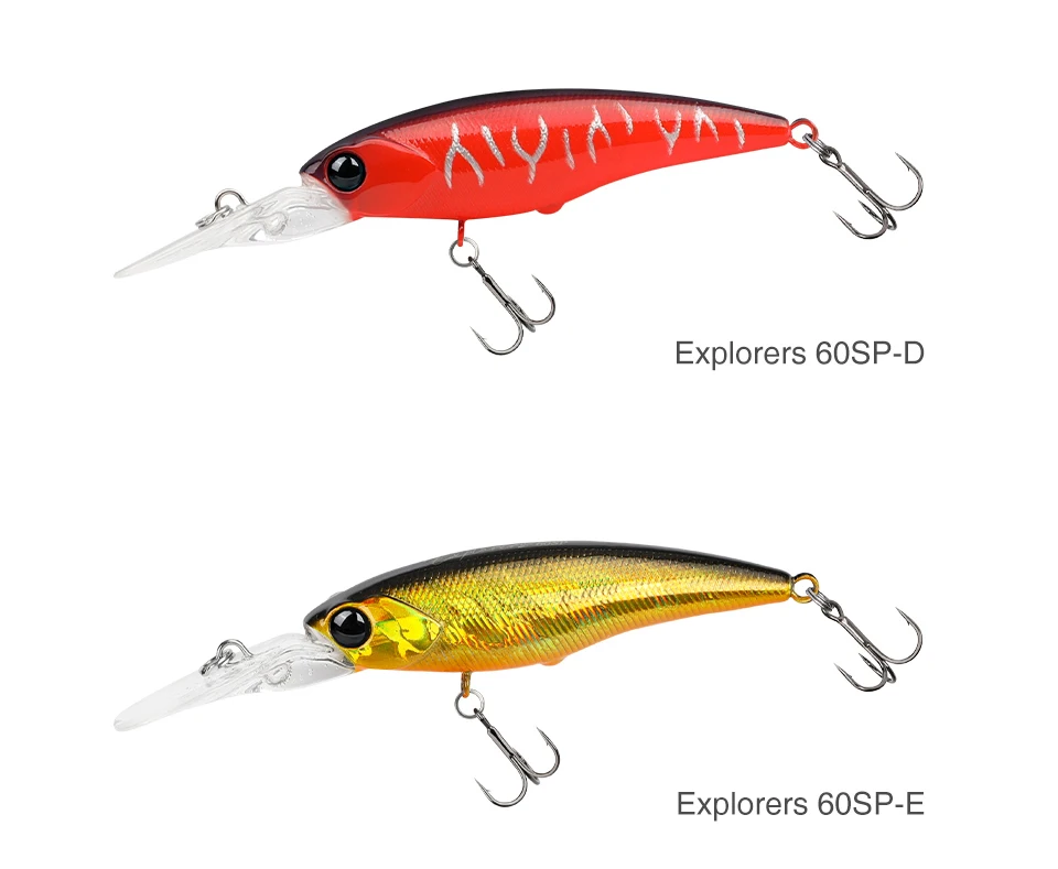 Exploradores 60SP-D y 60sp-E Lisos listos para capturar para su próxima aventura de pesca