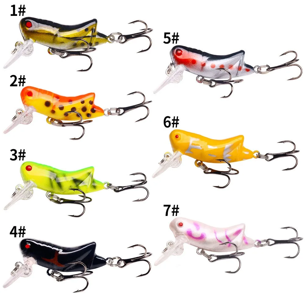 Señuelo de pesca biónico de insectos, 4,5 cm, saltamontes, pececillos, pesca de lubina, Swimbaits artificiales, aparejos, Lucio, 1 unidad, ISquid, carpa dura, 1 ud. - imagen 4