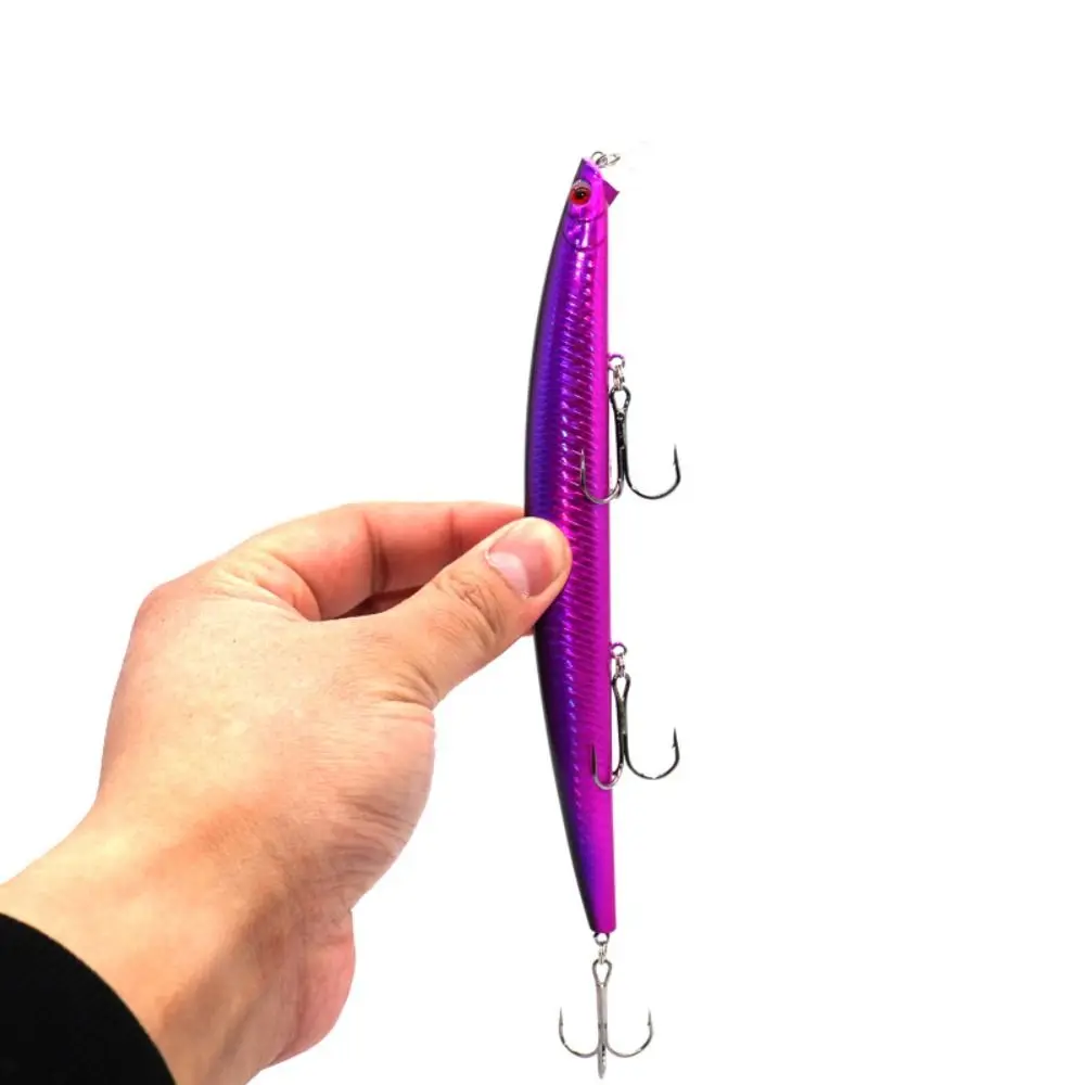 Señuelo de pesca para curricán Minnow, cebo duro para buceo profundo, lubina, 1 piezas - imagen 5