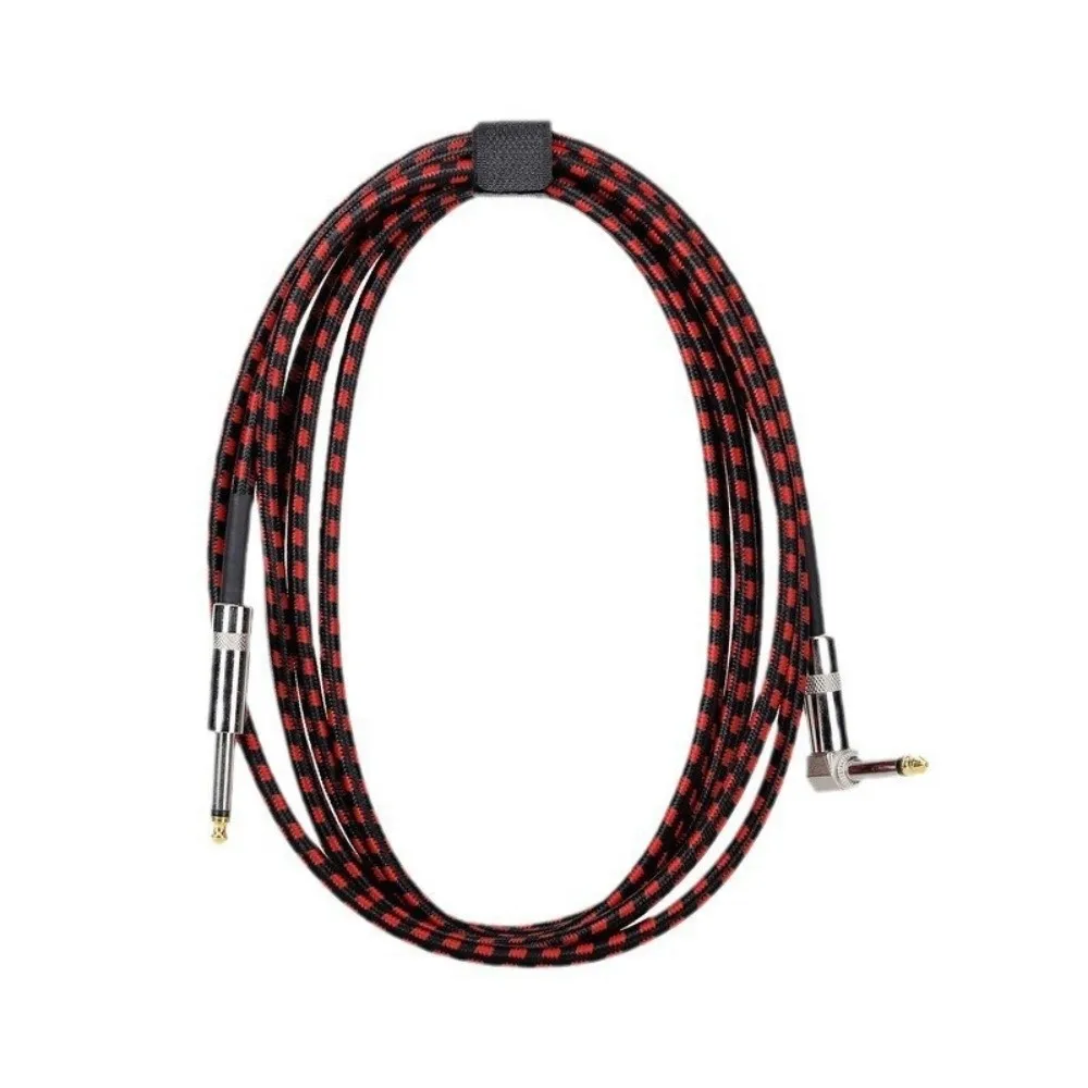 Cable de Audio con cabeza de Metal de 6,35mm, Cable Mono profesional para guitarra eléctrica de 6m, Cable duradero con reducción de ruido para bajo - imagen 2