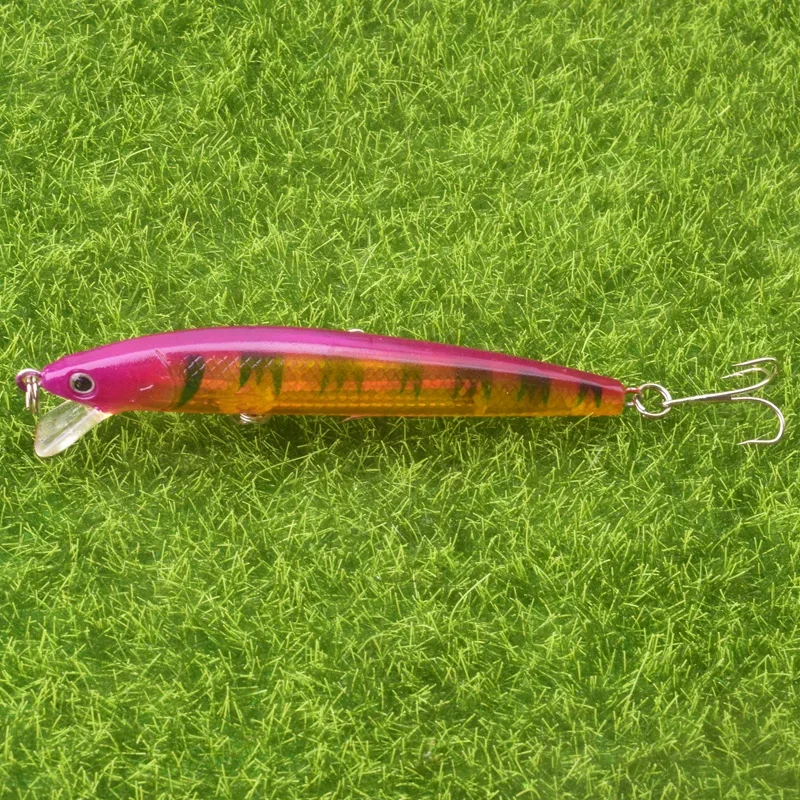 WDAIREN-Señuelos de Pesca de lubina, cebo duro de 95mm y 7,5g, cebos de manivela Minnow Wobblers, cebo Artificial, señuelos de carpa Swimbait - imagen 4