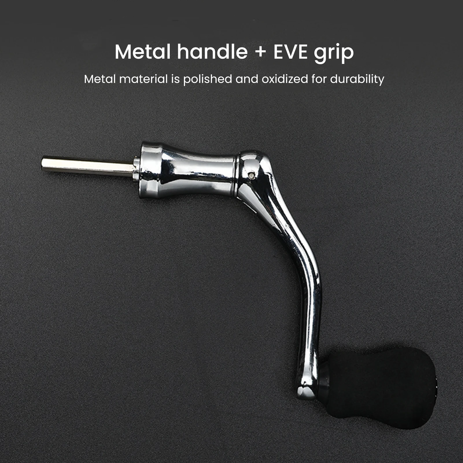 Carrete de pesca giratorio de Metal S/M/L, manivela de carrete giratorio de acero inoxidable, perilla de cambio, carrete de pesca, accesorios - imagen 5