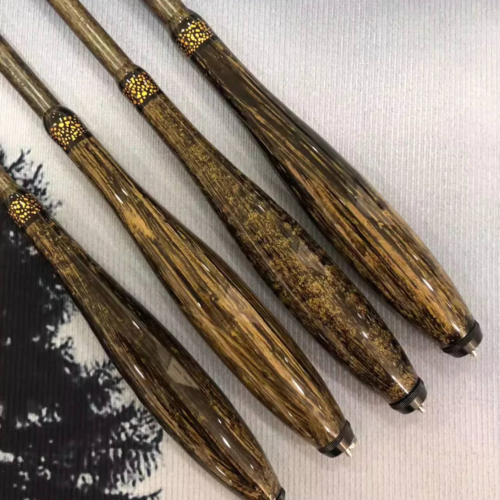 Caña de pescar de bambú de imitación de alto carbono, caña de pescar de mano, súper ligera, Superfina, 37 tonos, 2,7-6,3 M - imagen 5