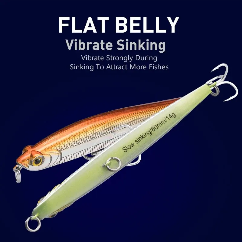 Kingdom-señuelo de Pesca de Mar, cebos duros artificiales Wobblers, 80mm, 95m, alta calidad - imagen 4