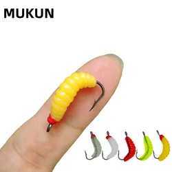 MUKUN Moscas húmedas para trucha – Señuelos brillantes con gancho