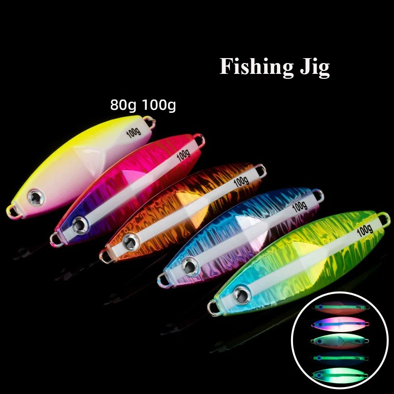Señuelo Jig lento UV para jigging y pesca de caída - imagen 2