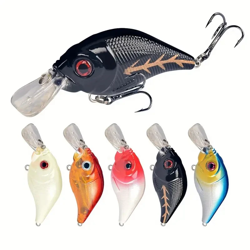 10 Uds Crankbait Wobbler Señuelos de Pesca flotante Isca plástico duro cebo Artificial Minnow Pesca carpa aparejos de Pesca