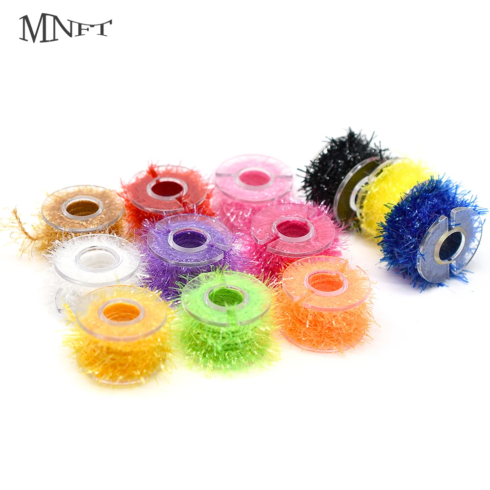 2M/cuchara de Cactus nacarado, hilo de atado de moscas con carrete de chenilla para decoración del cuerpo de mosca, materiales de pesca con mosca