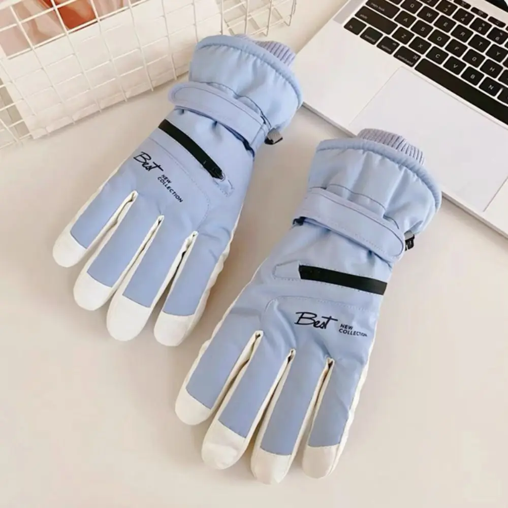 Nuevos guantes de esquí cálidos con pantalla táctil para invierno, manoplas antideslizantes a prueba de viento para deportes al aire libre, guantes gruesos para Snowboard y ciclismo - imagen 3