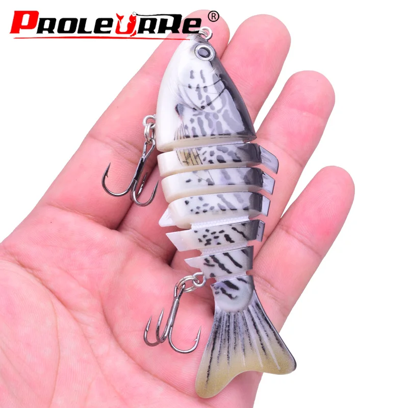 Señuelo duro de pesca multisección, cebo Crankbait 6 #, anzuelo triple, Wobbler, Lucio Artificial, Swimbait, 10cm, 16g, 1 ud. - imagen 5