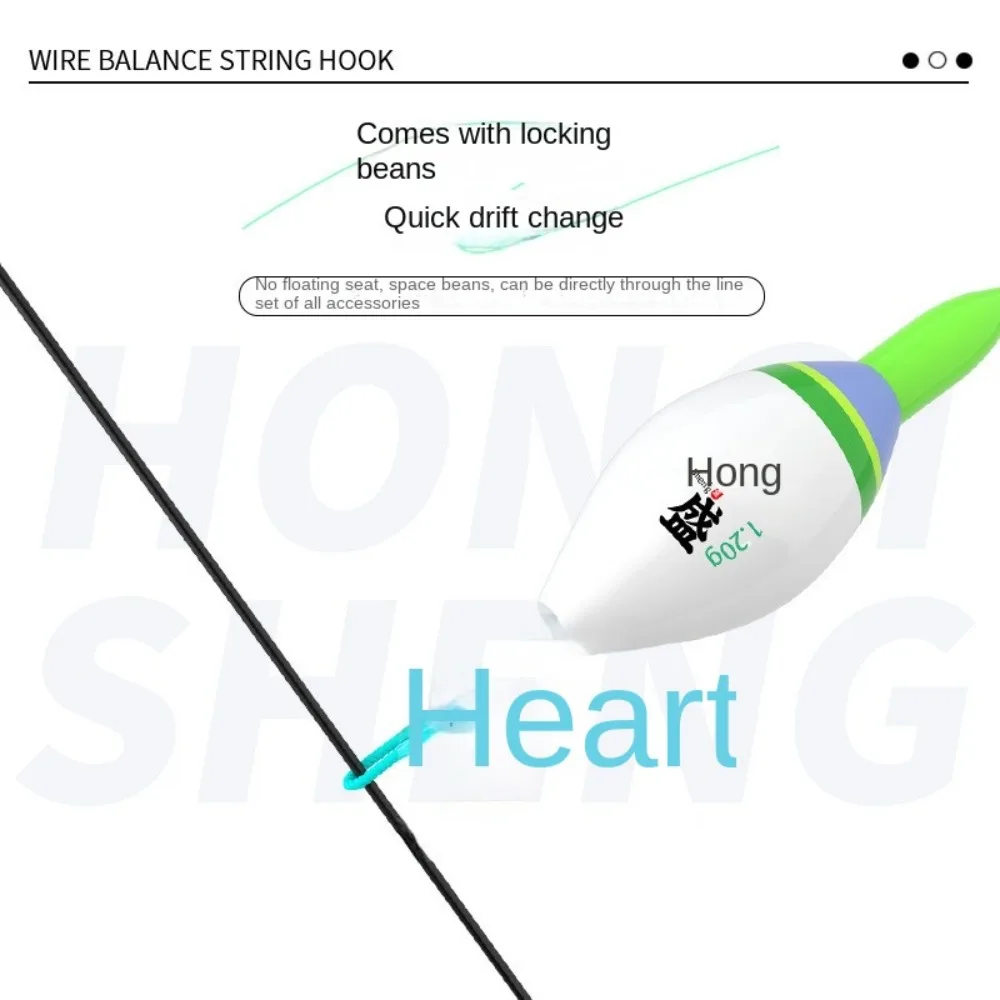 Caliente. Flotador de pesca electrónico Led, indicador de batería 311, boya flotante, huelga, luz verde, Bobbers, cola corta - imagen 5