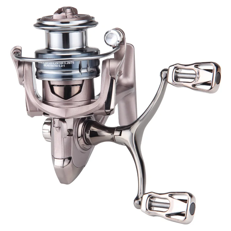 Carrete de pesca giratorio FZ 1500/2500/3000, relación de engranaje 5,2: 1, 22 libras, ultraligero, 5 + 1BB, para pesca en agua dulce y en agua salada - imagen 2