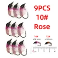 size 10 9pcs rose