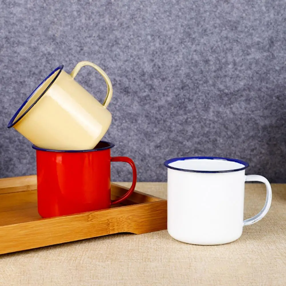 Tazas esmaltadas retro para camping – Resistentes y ligeras - imagen 5