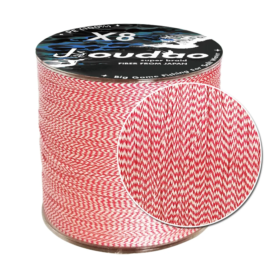 Línea de anzuelos de asistencia trenzados de PE de 8 hebras, línea de pesca de punto de 300M/328 yardas, línea de pesca de agua salada, señuelo de curricán DIY, línea atada - imagen 2