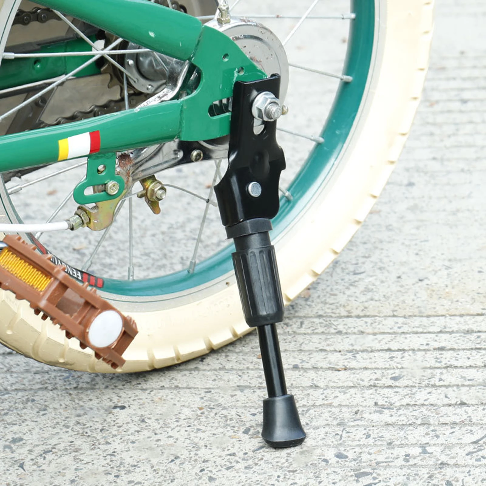 Estante de estacionamiento de bicicletas para niños, varilla de soporte de neumático trasero ajustable de 10/16/18/20 pulgadas, accesorios de modificación y reparación de bicicletas - imagen 2