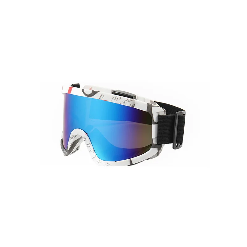 Gafas de esquí de montura grande con lentes coloridas, lentes anticolisión y antideslumbrantes, para deportes al aire libre, nieve, Snowboard, snowboard, esquí - imagen 4