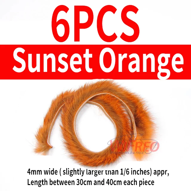 6PCS Sunset Orange